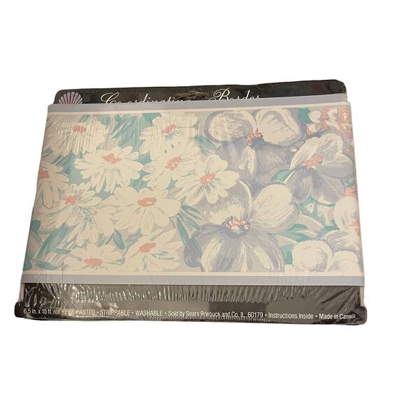 Vintage Sears Antilles Border Floral Coordinating Border WallPaper - Picture 4 of 4